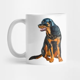 rottweiler portrait Mug